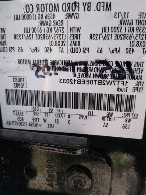 ford axle code 4l|ford tow boss 4l axle code.